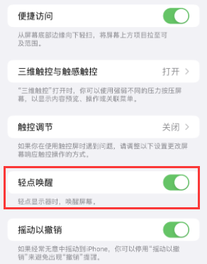 枣强苹果授权维修站分享iPhone轻点无法唤醒怎么办 