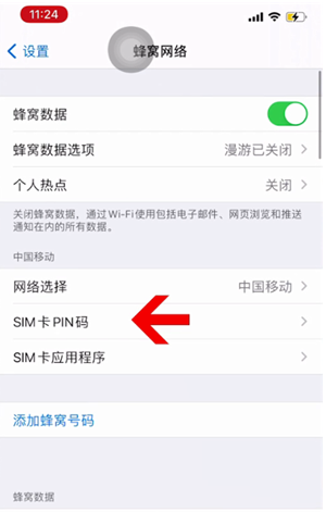 枣强苹果14维修网分享如何给iPhone14的SIM卡设置密码 