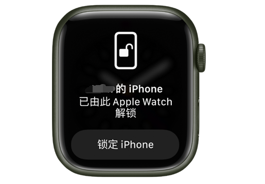 枣强苹果手机维修分享用 AppleWatch 解锁配备面容 ID 的 iPhone方法 