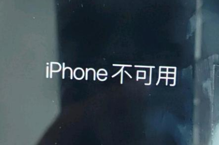 枣强苹果服务网点分享锁屏界面显示“iPhone 不可用”如何解决 