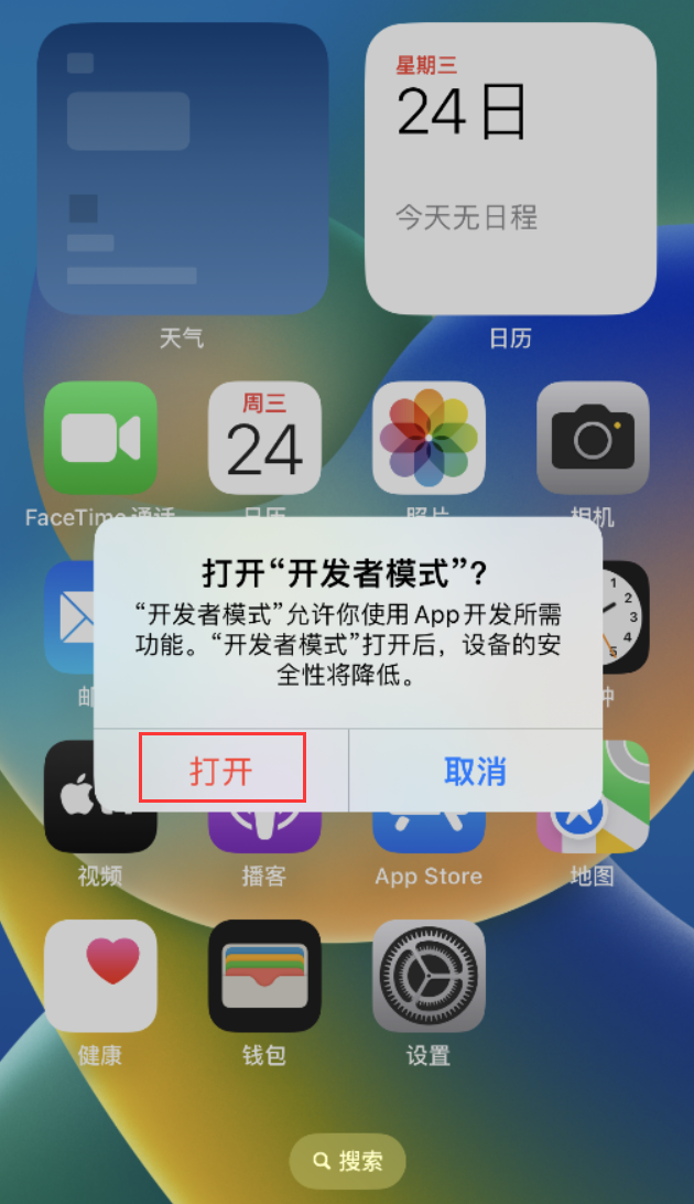 枣强苹果手机维修分享如何打开开发者模式 