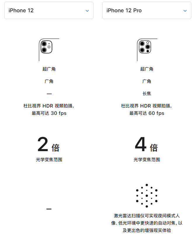 枣强苹果手机维修分享苹果 iPhone 12 与 iPhone 12 Pro 选哪款 